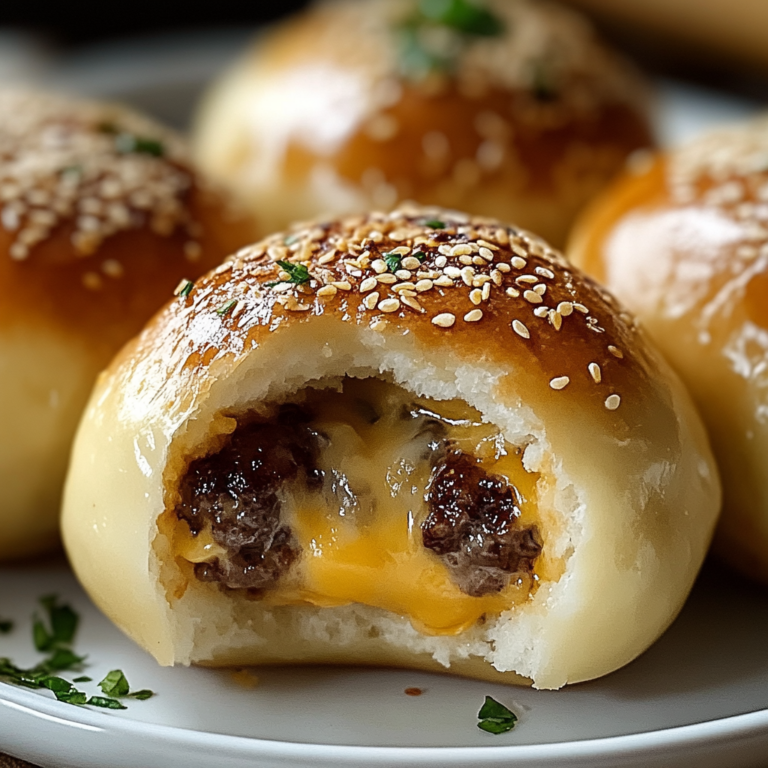Garlic Parmesan Cheeseburger Bombs Recipe