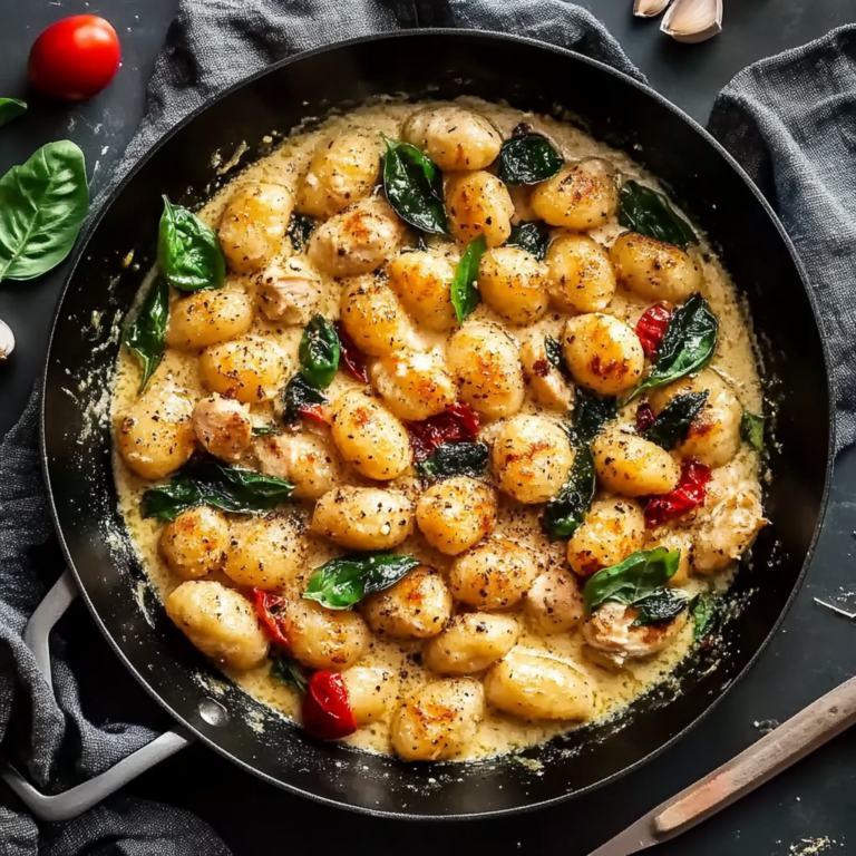 30-Minute Garlic Chicken Gnocchi Skillet (+Video)