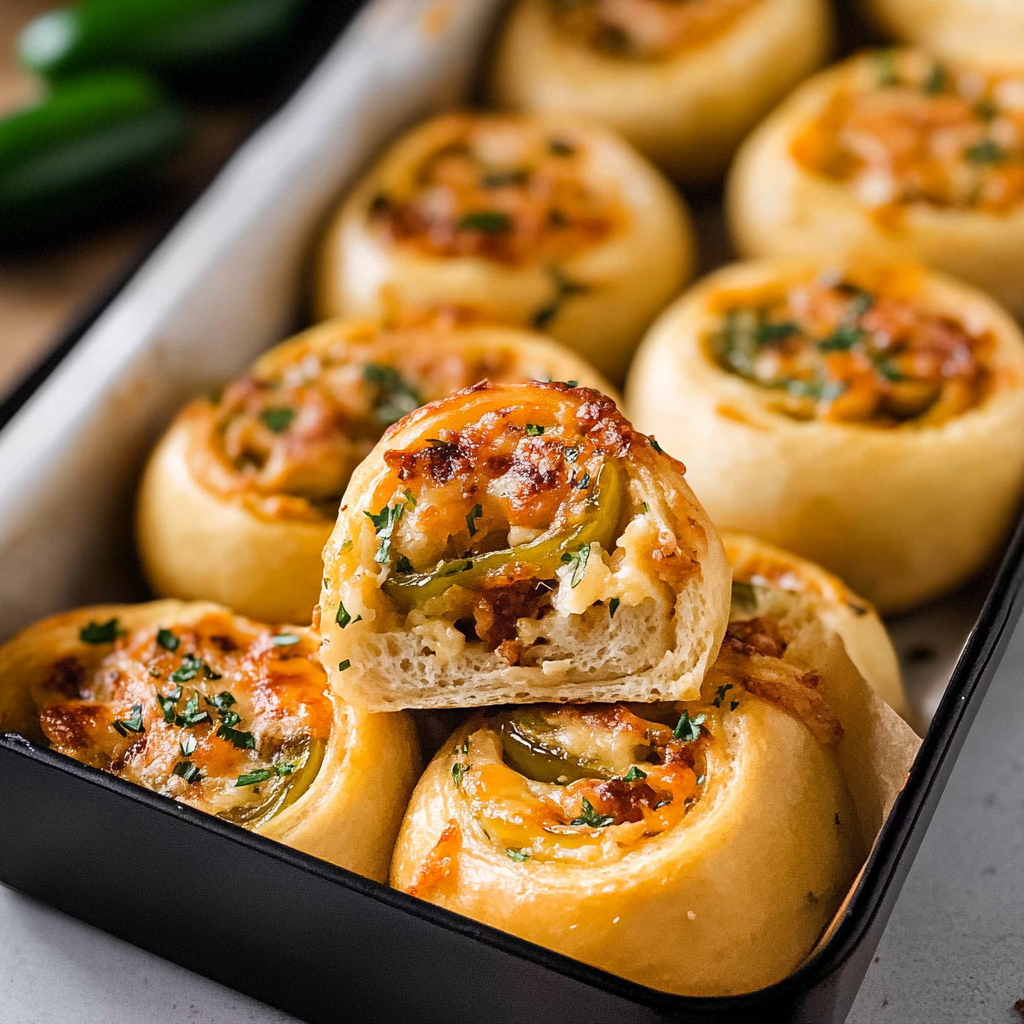 Incredible Baked Jalapeño Popper Rolls
