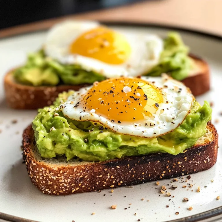 Avocado Toast With Egg