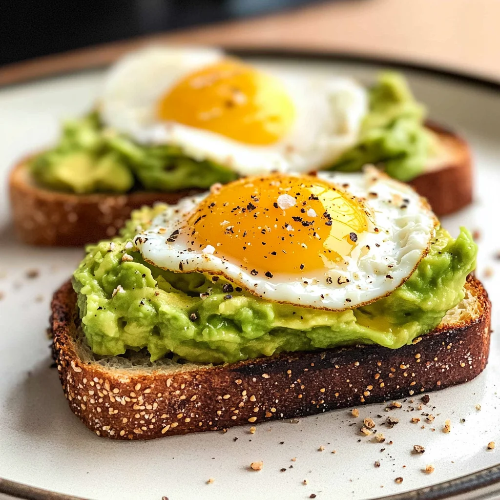 Avocado Toast With Egg
