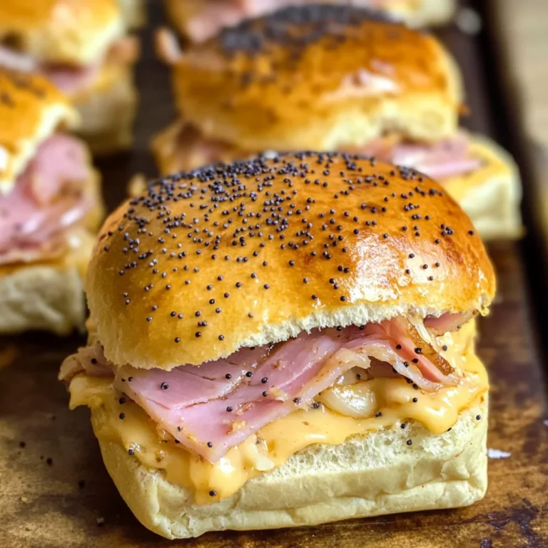 Baked Ham and Cheese Sliders