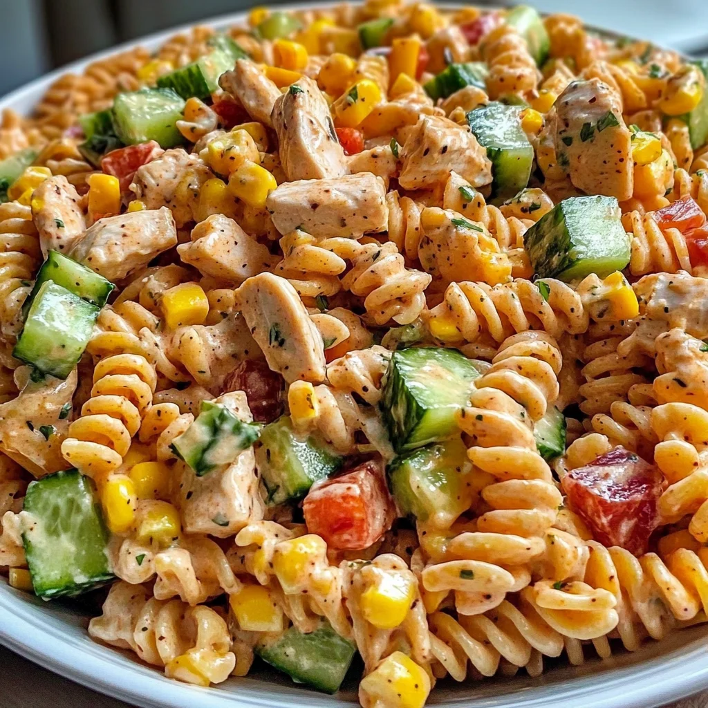 Barbecue Chicken Pasta Salad Recipe