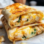 Cheesy Garlic Chicken Wraps