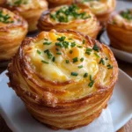 Cheesy Garlic Cruffin