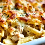 Chicken Alfredo Baked Ziti