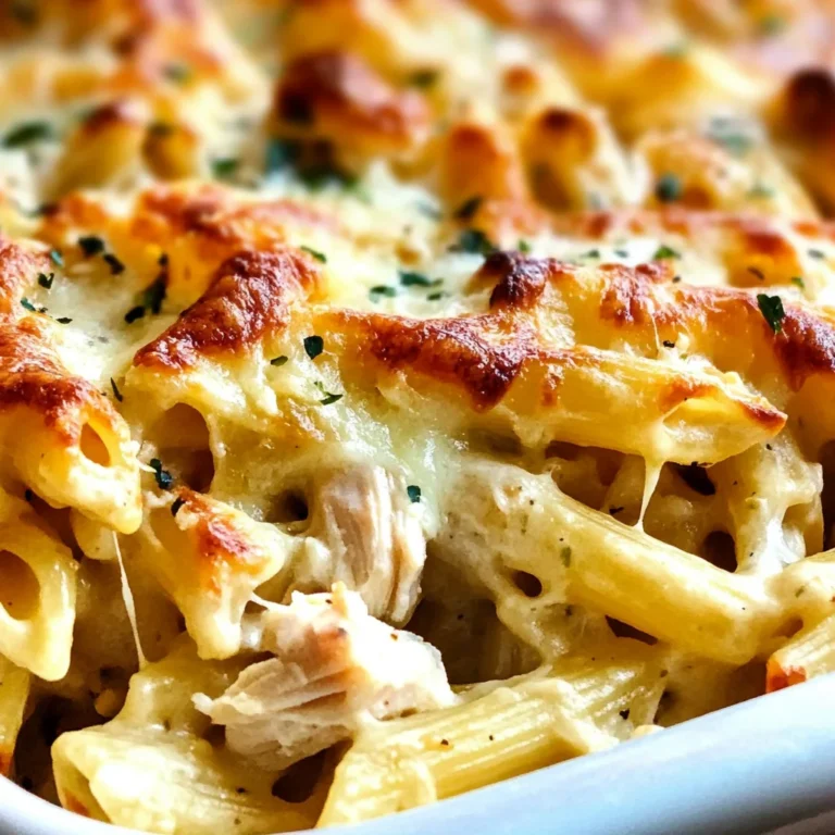 Chicken Alfredo Baked Ziti