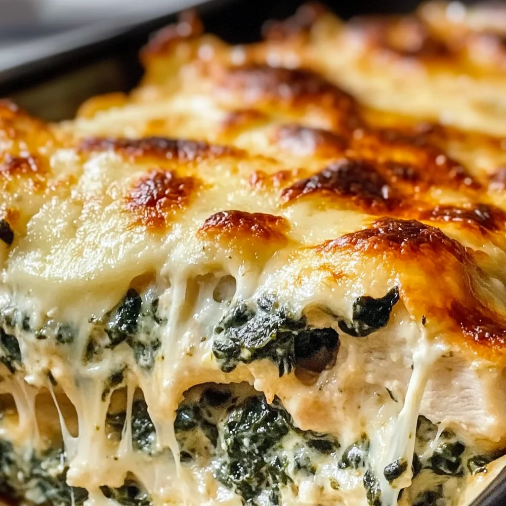 Chicken and Spinach Casserole with Cream Cheese