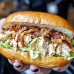 Chopped Chicken Bacon Ranch Sandwich