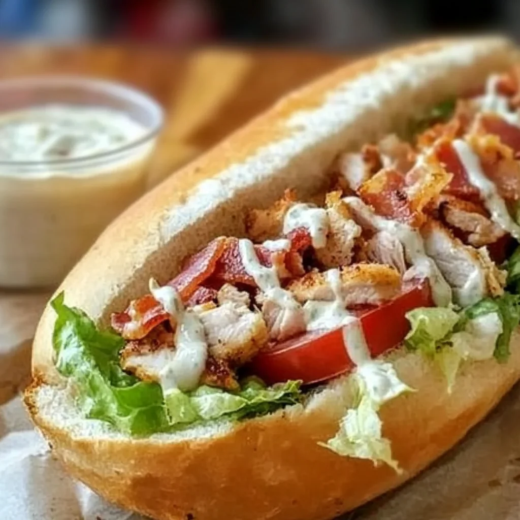 Chopped Chicken Bacon Ranch Sub