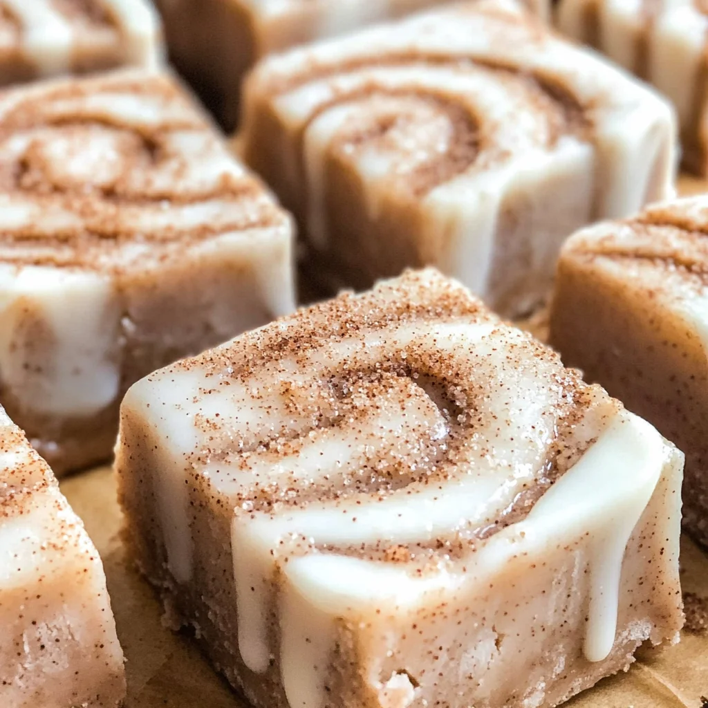 Cinnamon Roll Fudge Recipe