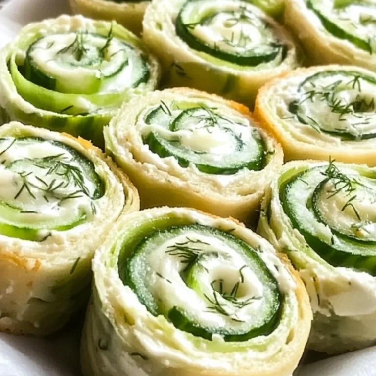 Cucumber And Dill Pinwheel Appetizers