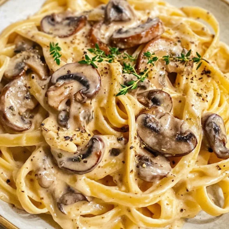 Date Night Mushroom Fettuccine Alfredo