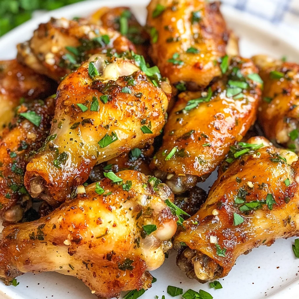 Easy Garlic Butter Chicken Wings