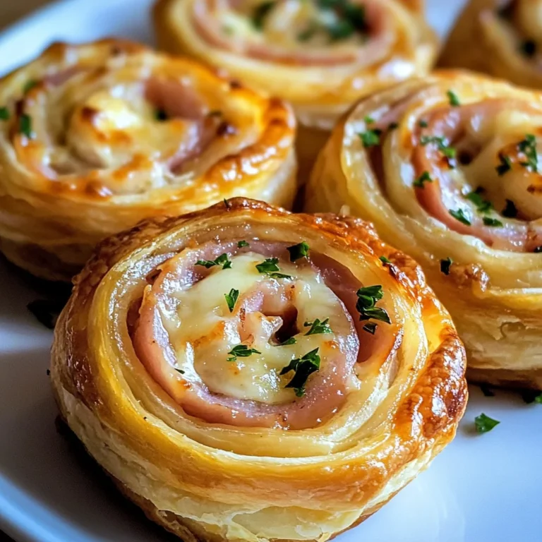 Easy Ham and Cheese Pinwheels