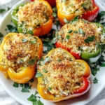 Herby Ricotta Stuffed Peppers