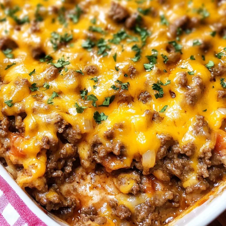 Keto Cheeseburger Casserole