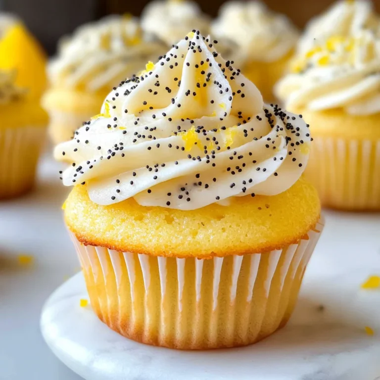 Lemon Poppy Seed Cupcakes