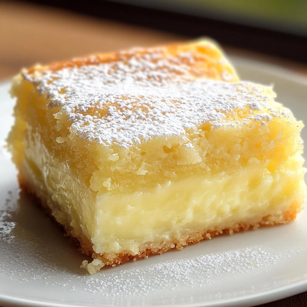 Lemon custard cake