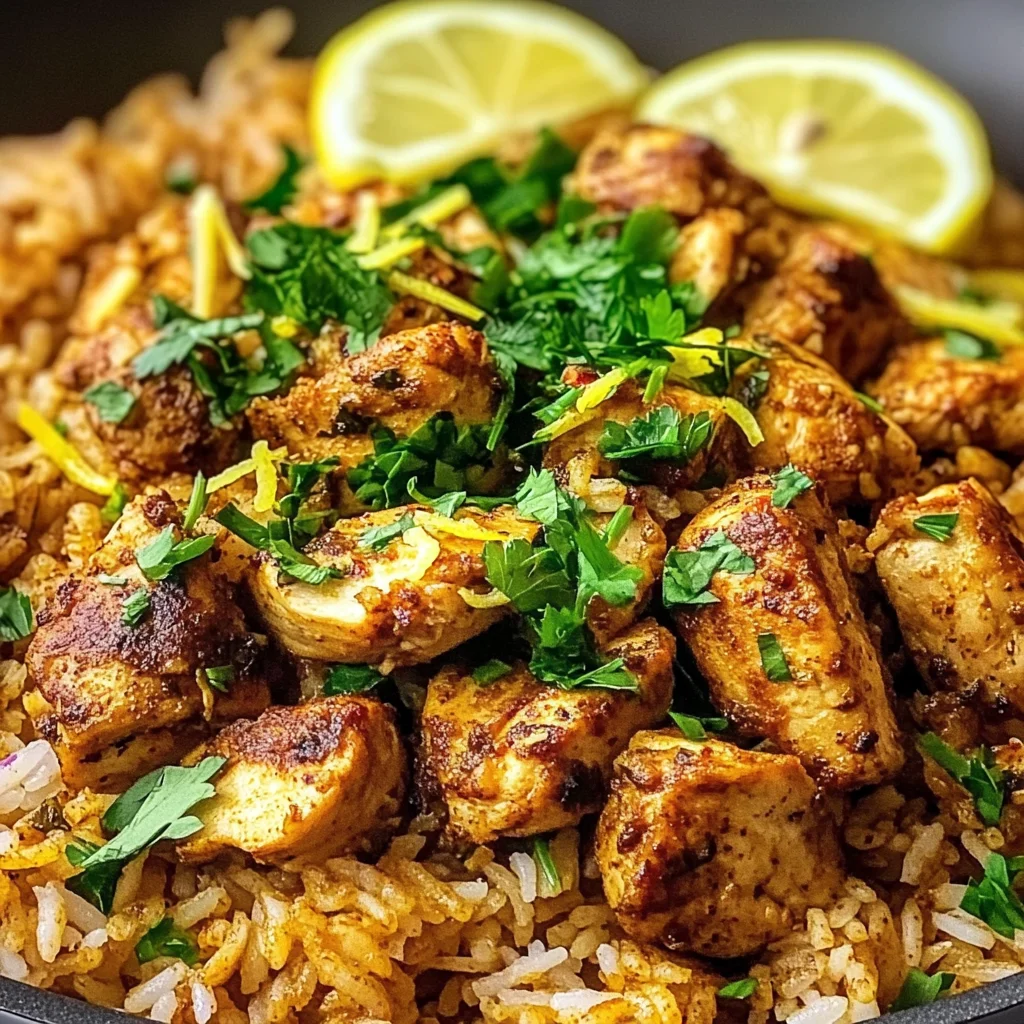 One Pot Shawarma Chicken And Rice