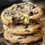 Pistachio Cream Chocolate Chip Cookies