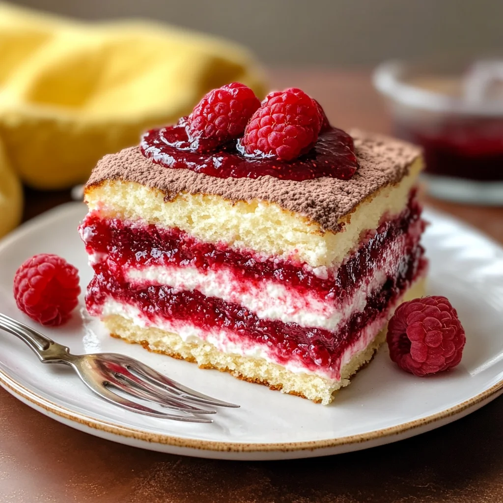 Raspberry Tiramisu