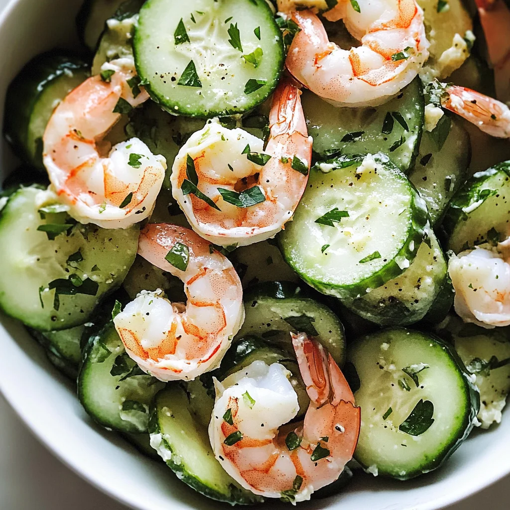 Refreshing Cucumber and Shrimp Salad