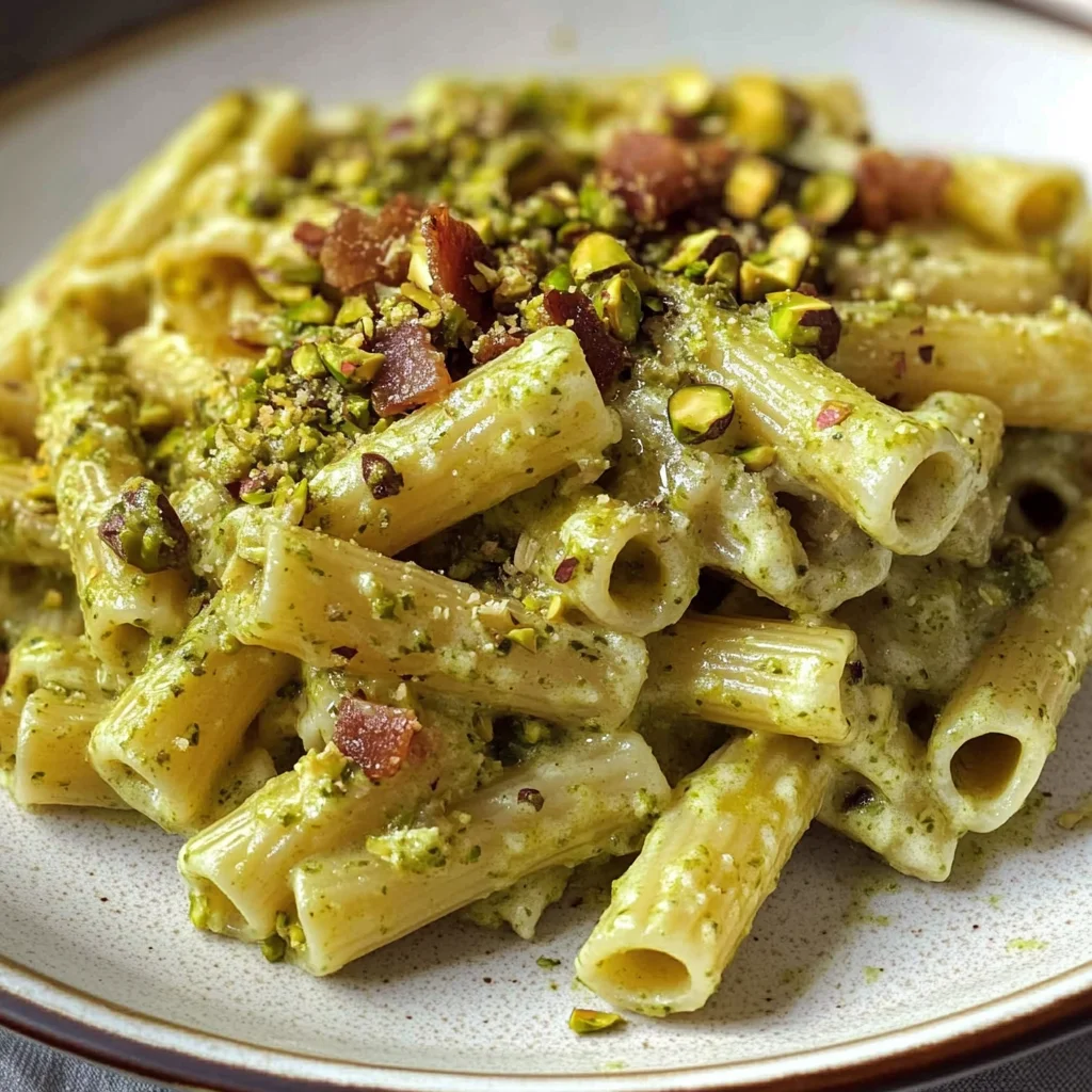 Sicilian Pasta with Creamy Pistachio Sauce