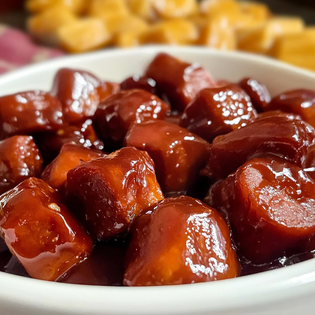 Slow Cooker Kielbasa Bites with BBQ Sauce
