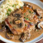 Slow Cooker Pork Chops with Mushroom Gravy