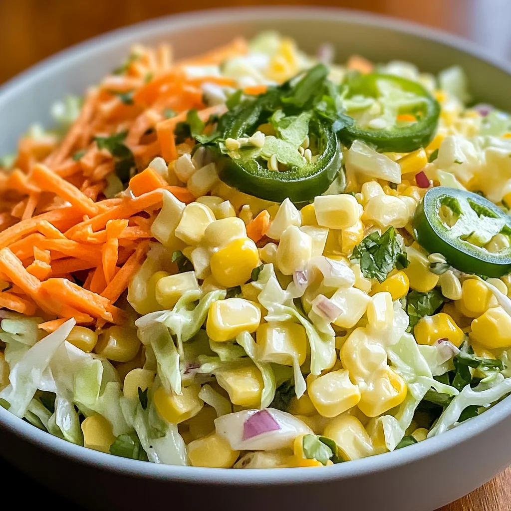 Spicy Jalapeno Corn Coleslaw: A Flavorful Side Dish