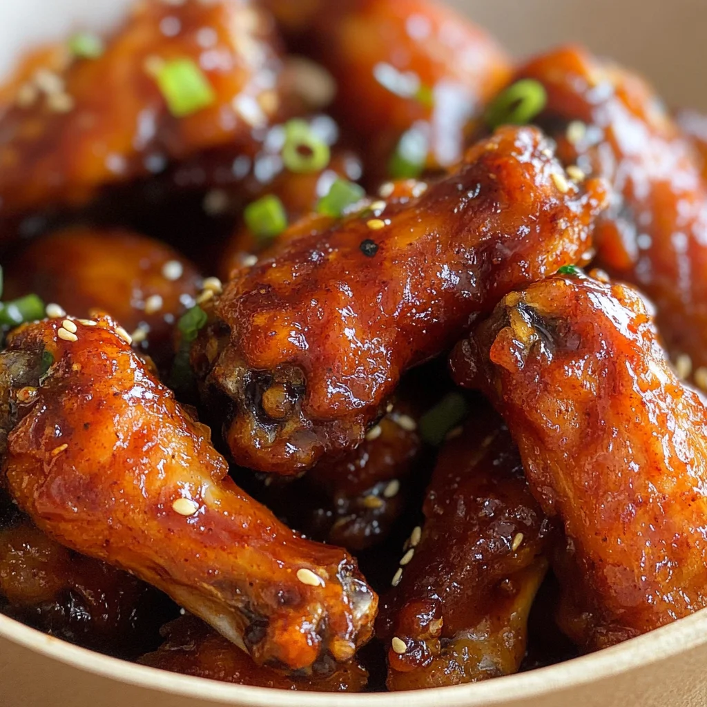 Sticky Asian Style Chicken Wings