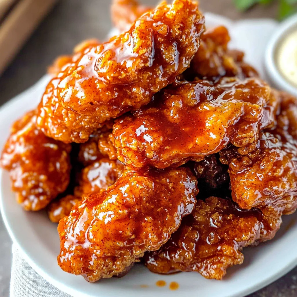 Sweet and Spicy Sticky Chicken Tenders