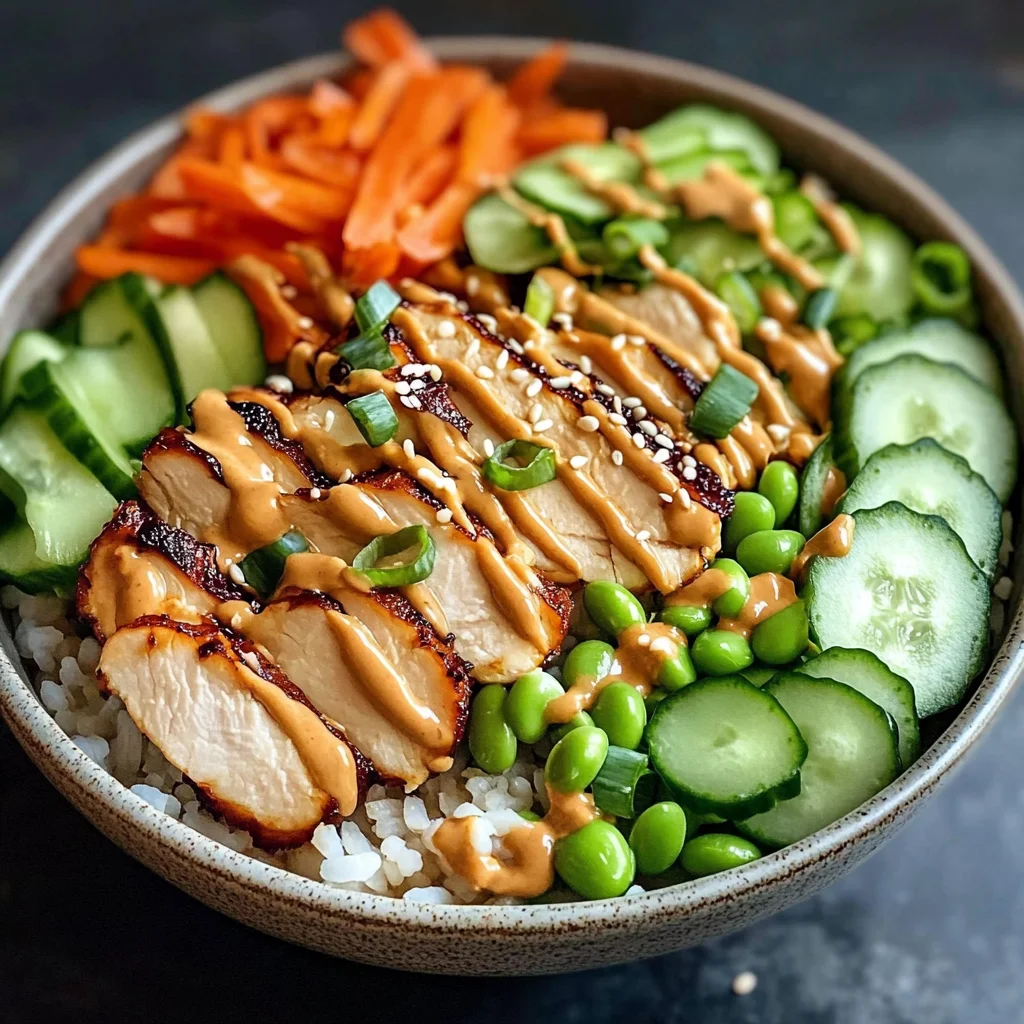 Thai Peanut Chicken Buddha Bowl