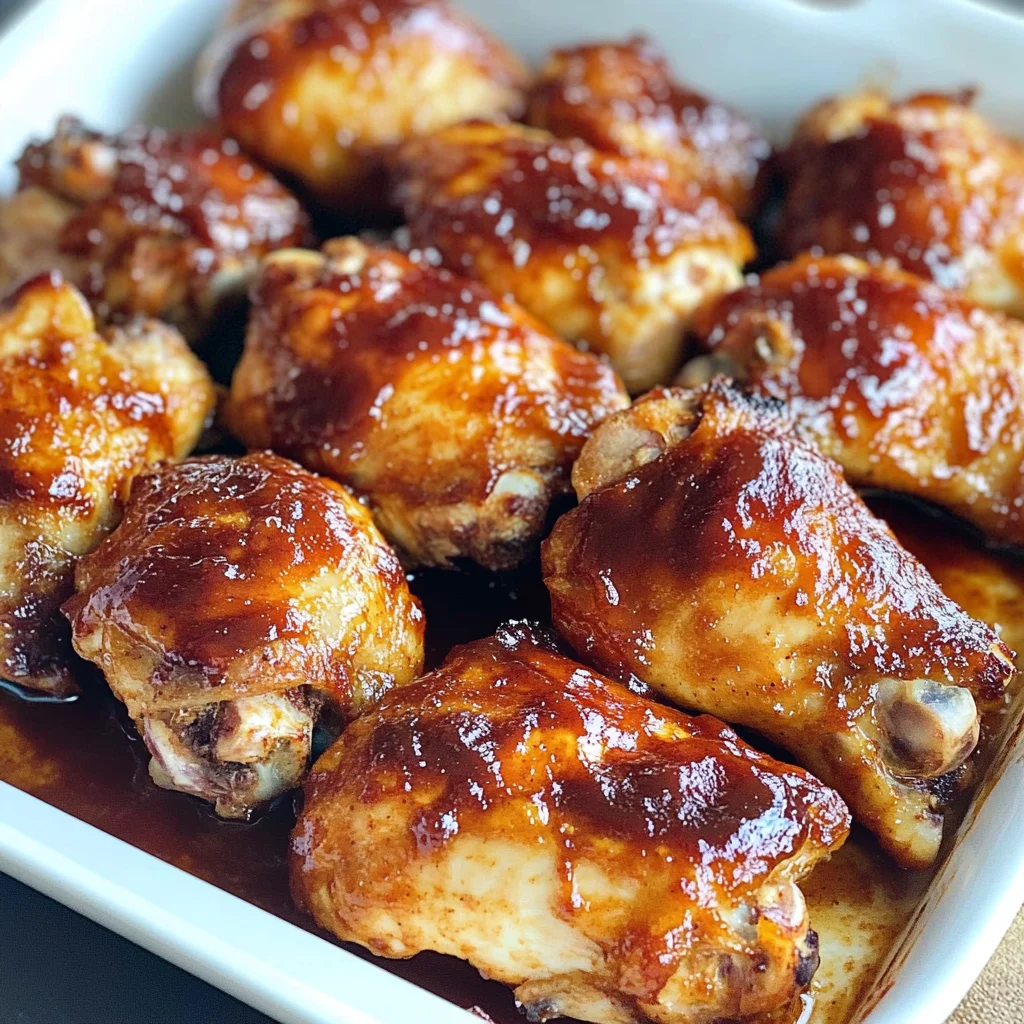 Two Ingredient Crispy Oven Baked BBQ Chicken