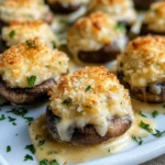 White Cheddar Stuffed Mushrooms