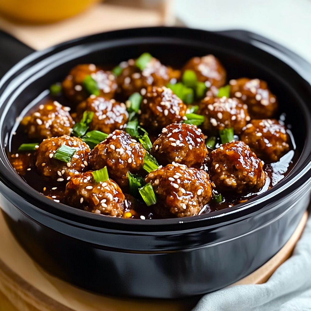 Asian Meatballs Crockpot Recipe