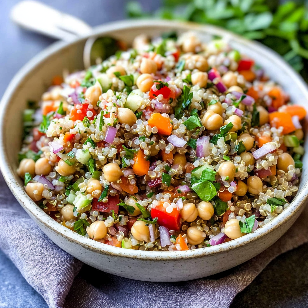 Quinoa Chickpea Salad