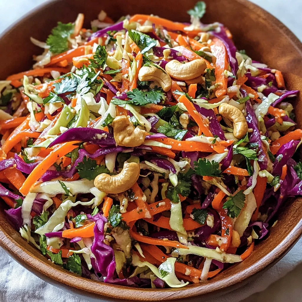 Asian Crunch Salad with Ginger Dressing (Meal Prep)