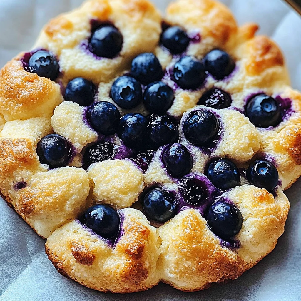 Blueberry Fluffy Cottage Cheese Cloud Bread