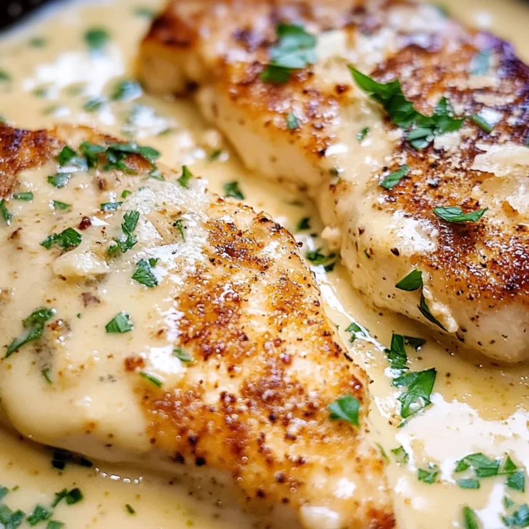 Creamy Garlic Parmesan Chicken Breasts
