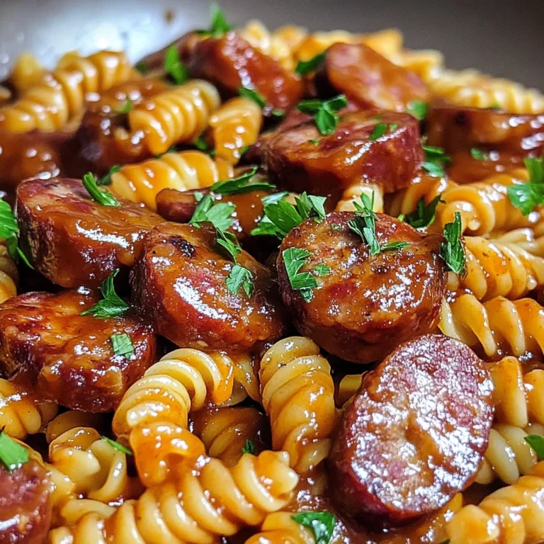 Honey BBQ Sausage Pasta
