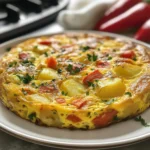 Potato and Red Pepper Frittata