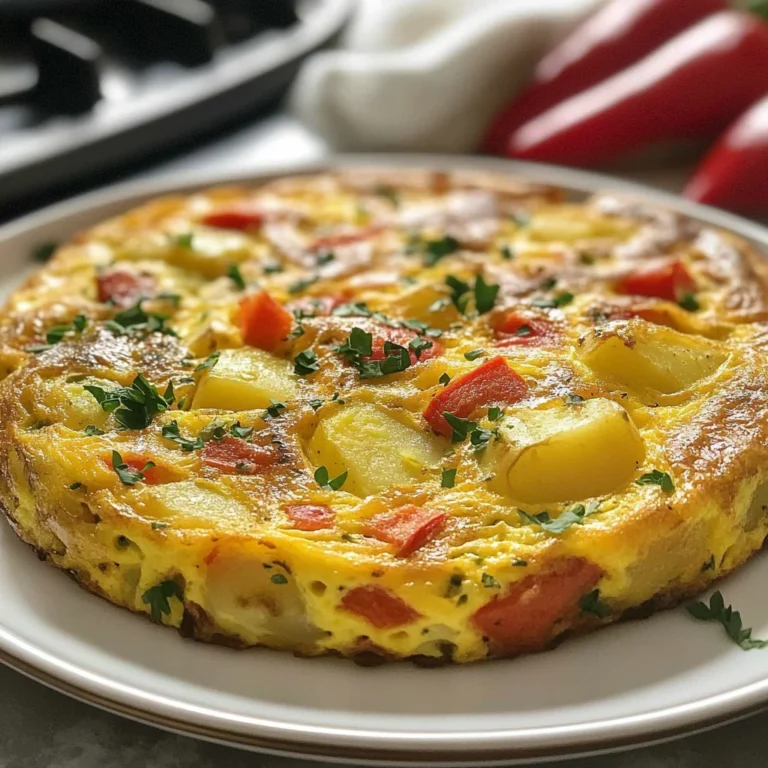 Potato and Red Pepper Frittata